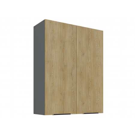 Szafka kuchenna górna 80 cm wysoka CREMA dąb cremona / antracyt 80 G-108 2F